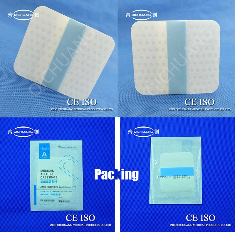 Hospital Medical Transparent PU Film Semi-Permeable Dressing