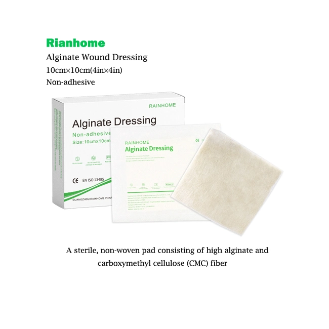 Wound Care Disposable Medical Products 10X10cm Alginate Dressing